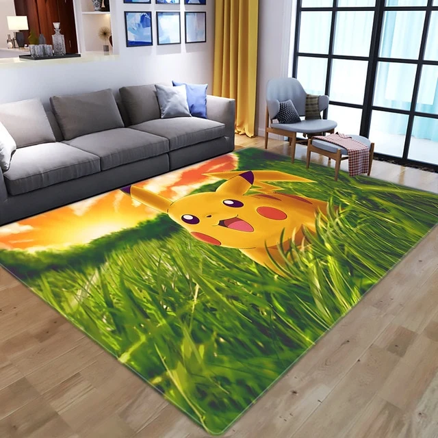 Tapis de tapis en flanelle Pokemon Pikachu (différents modèles)