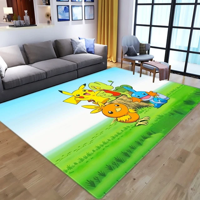 Tapis de tapis en flanelle Pokemon Pikachu (différents modèles)