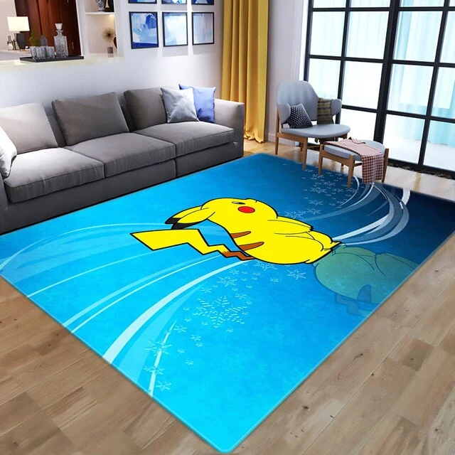 Tapis de tapis en flanelle Pokemon Pikachu (différents modèles)