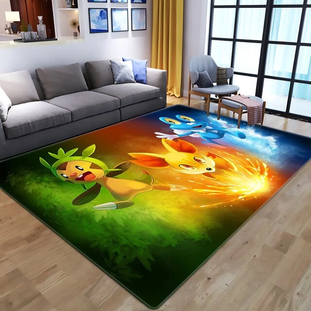 Tapis de tapis en flanelle Pokemon Pikachu (différents modèles)