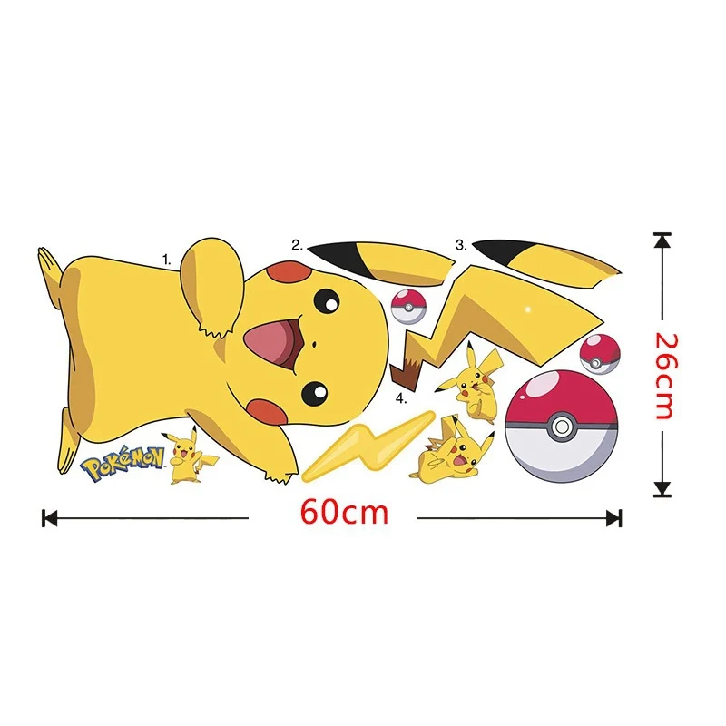 Sticker mural Pikachu