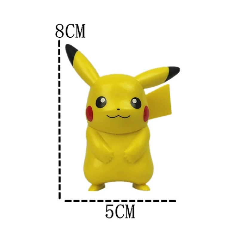 Pokémon Pikachu. Figurine Charmander, Bulbasaur, Carapuce, Jigglypuff ou Enton
