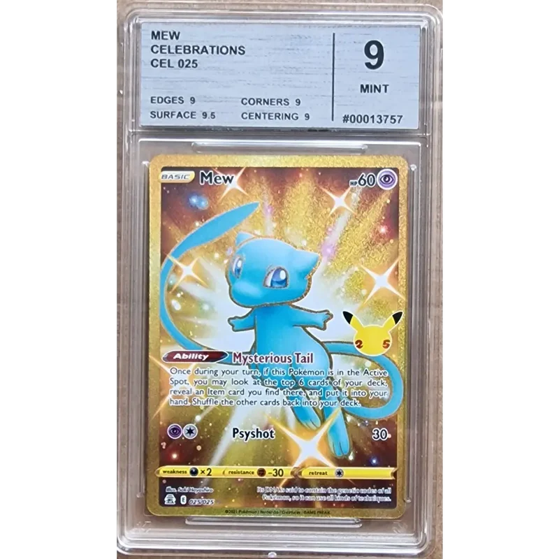 Carte Gradé 9 - Mew GOLD (CEL 025) Célébrations - Anglais