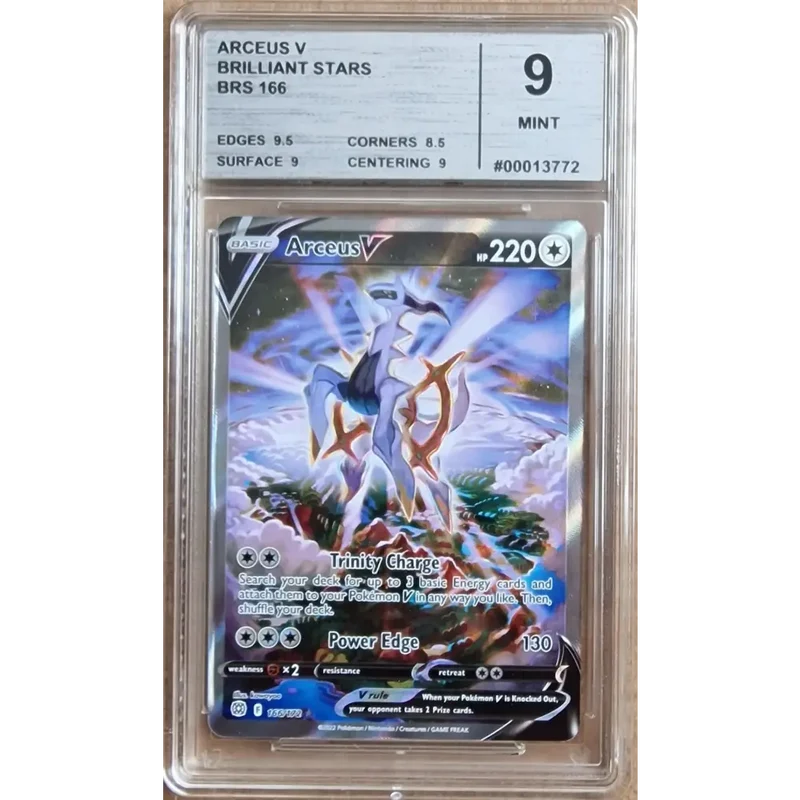 Carte Gradé 9 - Arceus V (BRS 166) Stars Étincelantes - Anglais