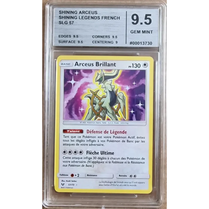Carte Gradé 9.5 - Shining Arceus (SLG 57) Légendes Brillantes - FR