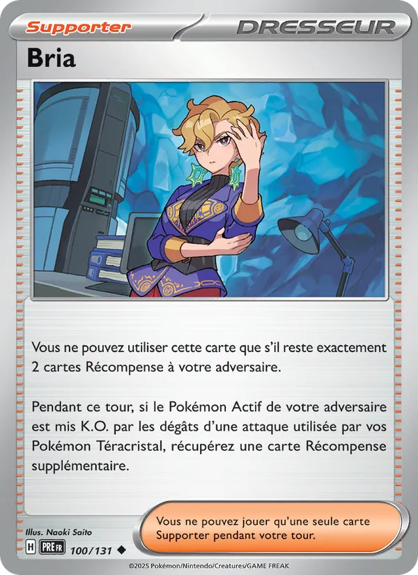 Bria 100/131 — EV08.5 – Évolutions Prismatiques — Carte Pokémon française