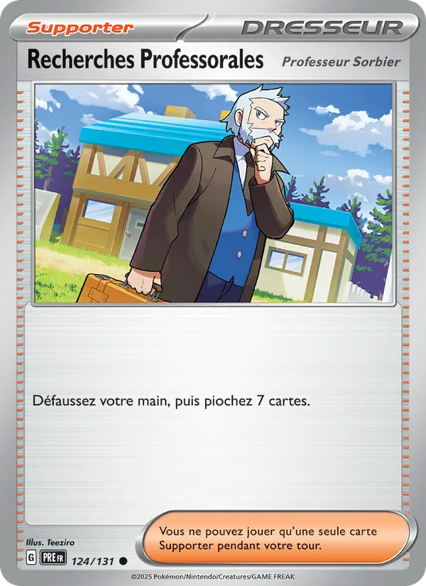 Recherches Professorales 124/131 — EV08.5 – Évolutions Prismatiques — Carte Pokémon française