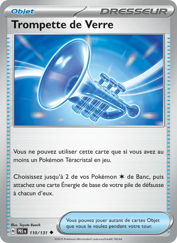Trompette de Verre 110/131 — EV08.5 – Évolutions Prismatiques — Carte Pokémon française