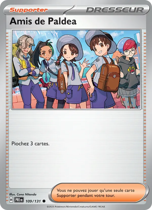 Amis de Paldea 109/131 — EV08.5 – Évolutions Prismatiques — Carte Pokémon française