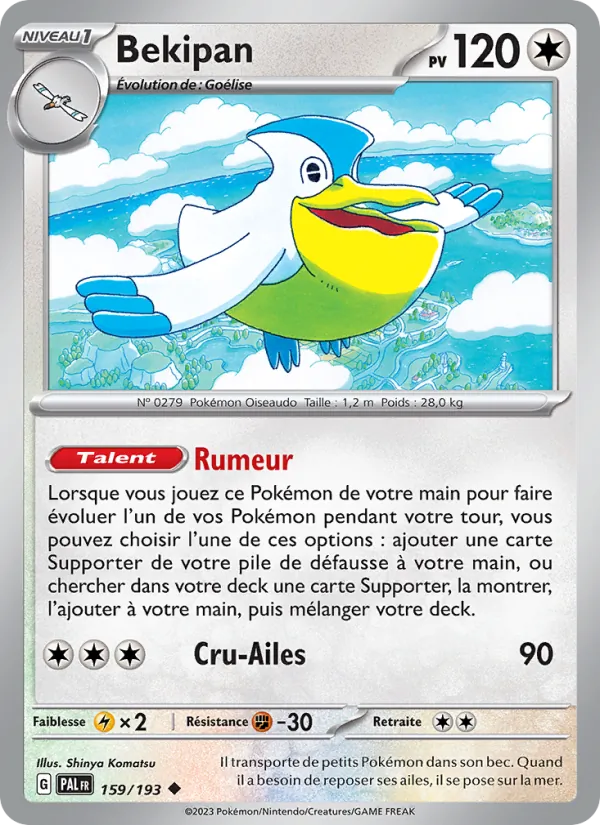Bekipan 159/193 — EV02 – Évolutions à Paldea — Carte Pokémon française