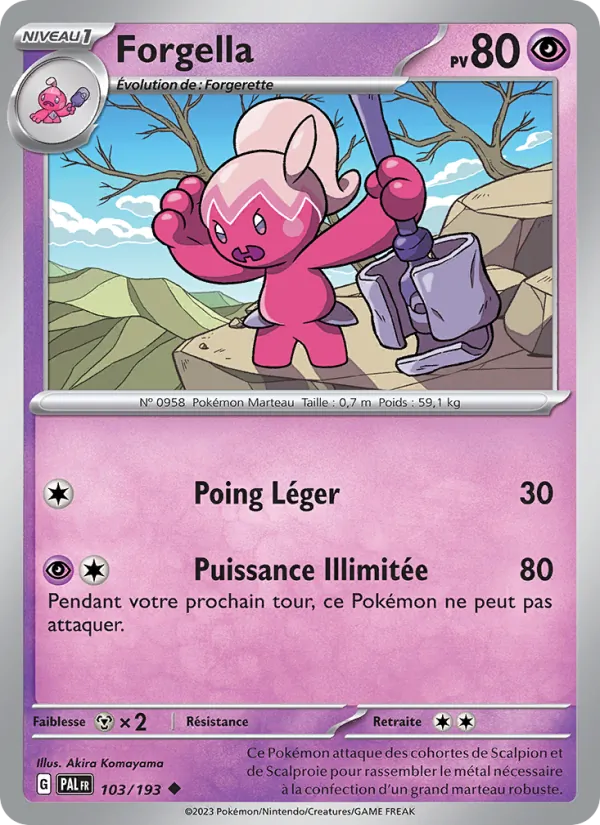Forgella 103/193 — EV02 – Évolutions à Paldea — Carte Pokémon française
