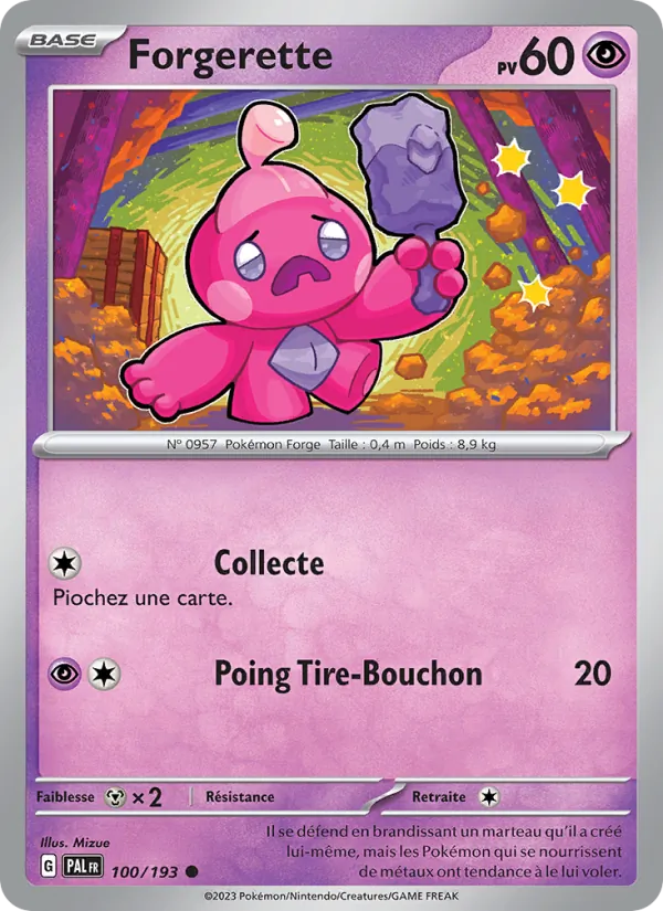 Forgerette 100/193 — EV02 – Évolutions à Paldea — Carte Pokémon française