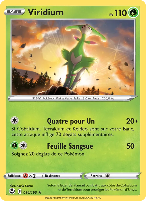 Viridium 14/195 — EB12 – Tempête Argentée — Carte Pokémon française