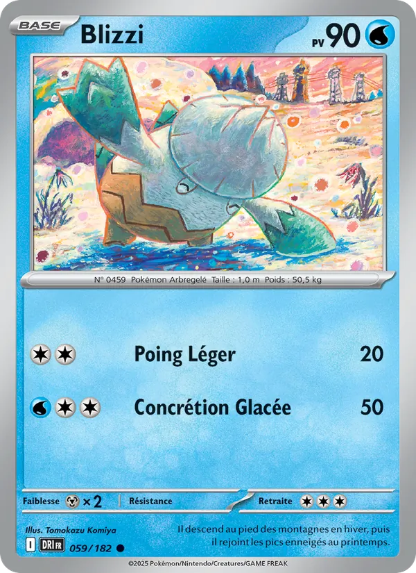 Blizzi 59/182 — EV10 – Rivalités Destinées — Carte Pokémon française