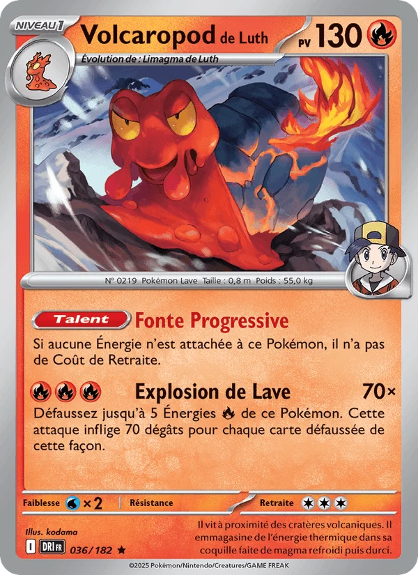 Volcaropod de Luth 36/182 — EV10 – Rivalités Destinées — Carte Pokémon française