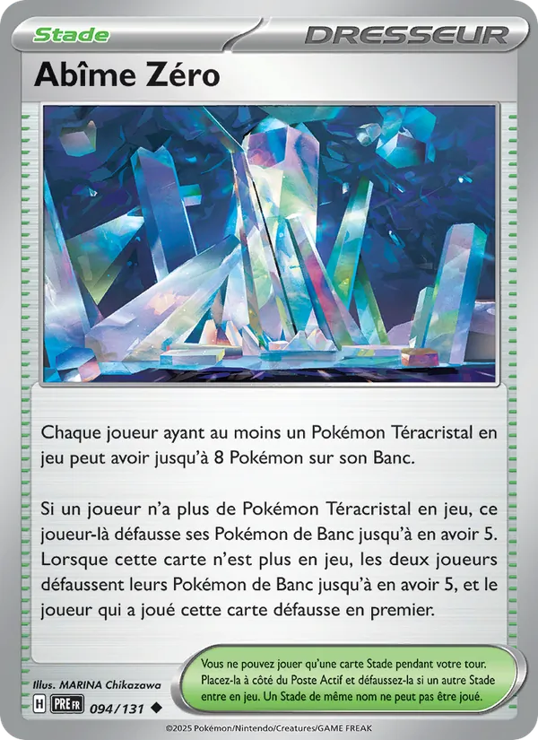 Abîme Zéro 94/131 — EV08.5 – Évolutions Prismatiques — Carte Pokémon française