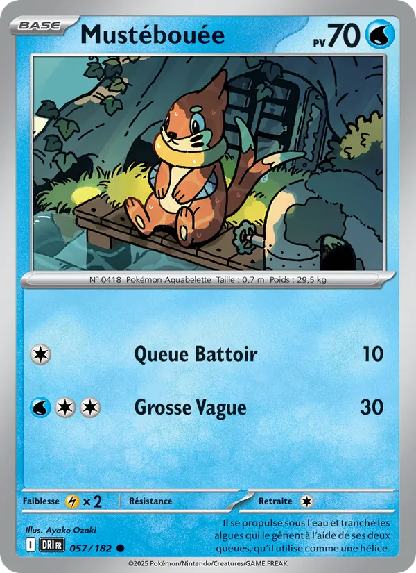 Mustébouée 57/182 — EV10 – Rivalités Destinées — Carte Pokémon française