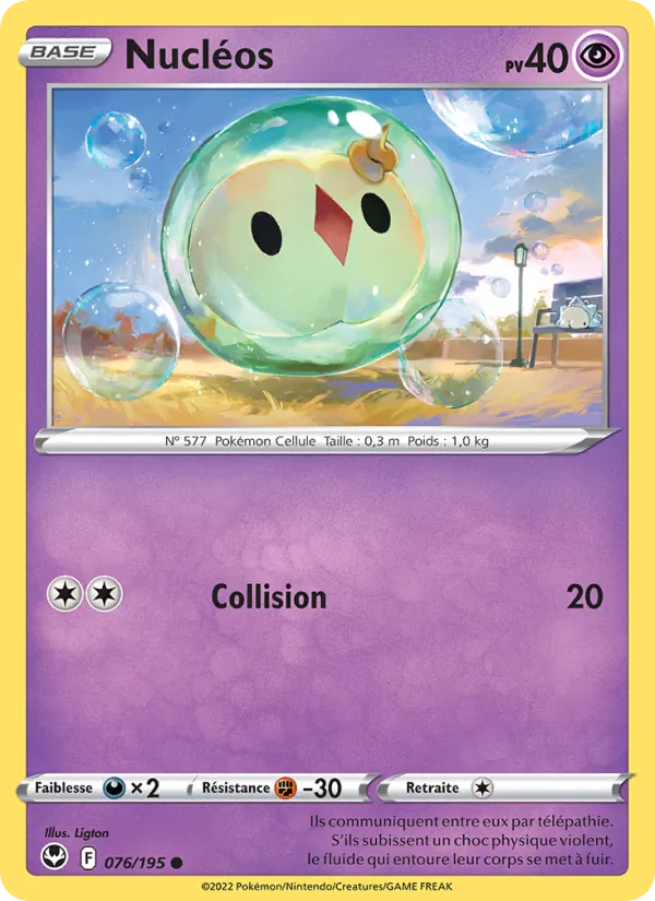 Nucléos 76/195 — EB12 – Tempête Argentée — Carte Pokémon française