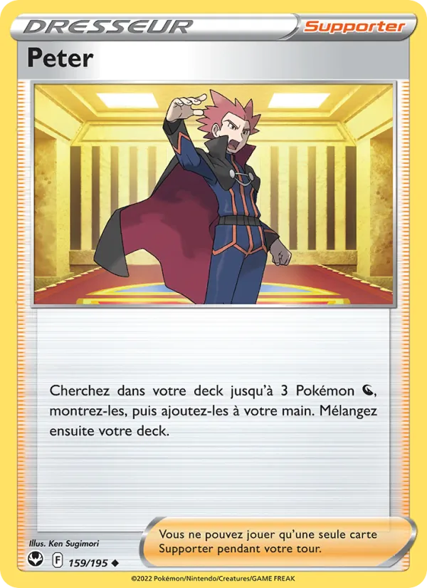 Peter 159/195 — EB12 – Tempête Argentée — Carte Pokémon française