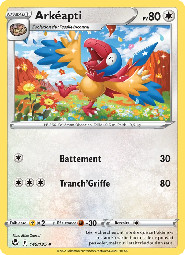 Arkéapti 146/195 — EB12 – Tempête Argentée — Carte Pokémon française