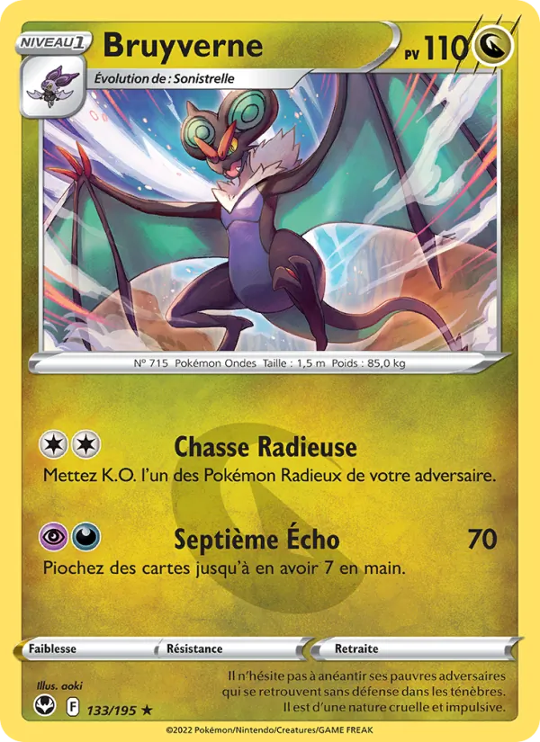 Bruyverne 133/195 — EB12 – Tempête Argentée — Carte Pokémon française