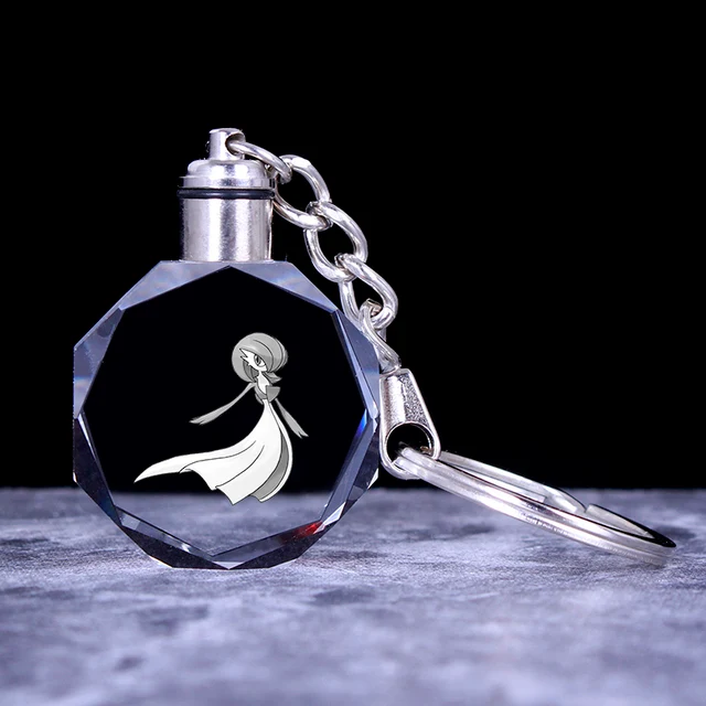Pendentif en cristal Pokemon avec effet 3D - nombreux motifs
