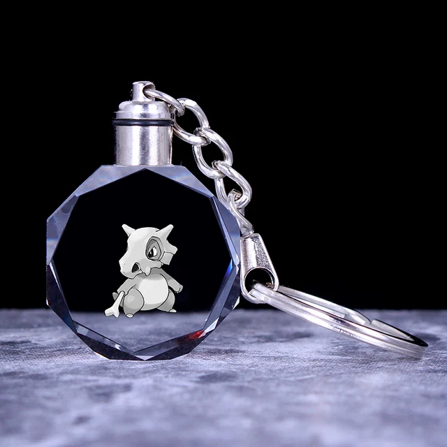 Pendentif en cristal Pokemon avec effet 3D - nombreux motifs