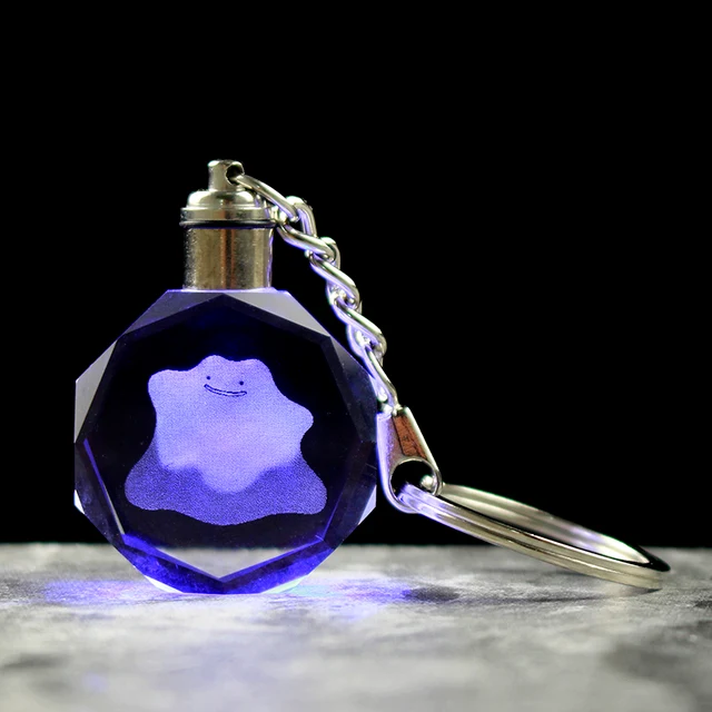 Pendentif en cristal Pokemon avec effet 3D - nombreux motifs