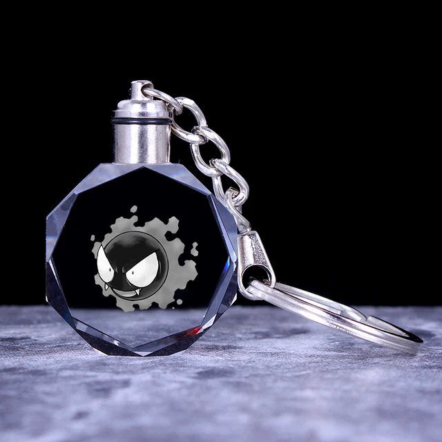 Pendentif en cristal Pokemon avec effet 3D - nombreux motifs