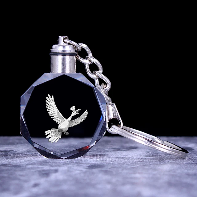 Pendentif en cristal Pokemon avec effet 3D - nombreux motifs
