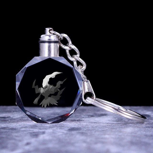 Pendentif en cristal Pokemon avec effet 3D - nombreux motifs