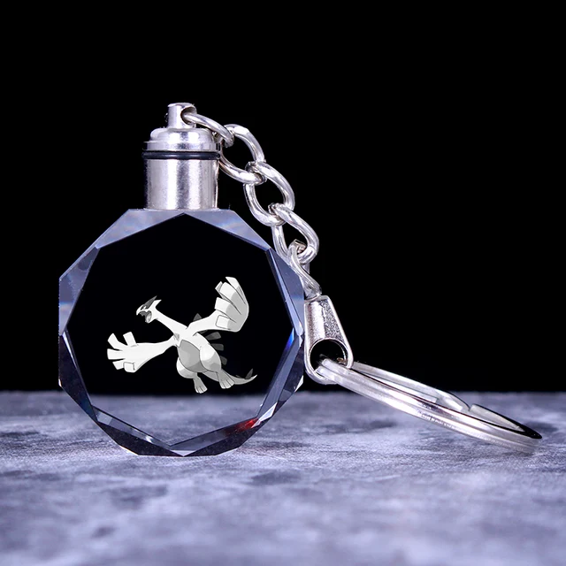 Pendentif en cristal Pokemon avec effet 3D - nombreux motifs