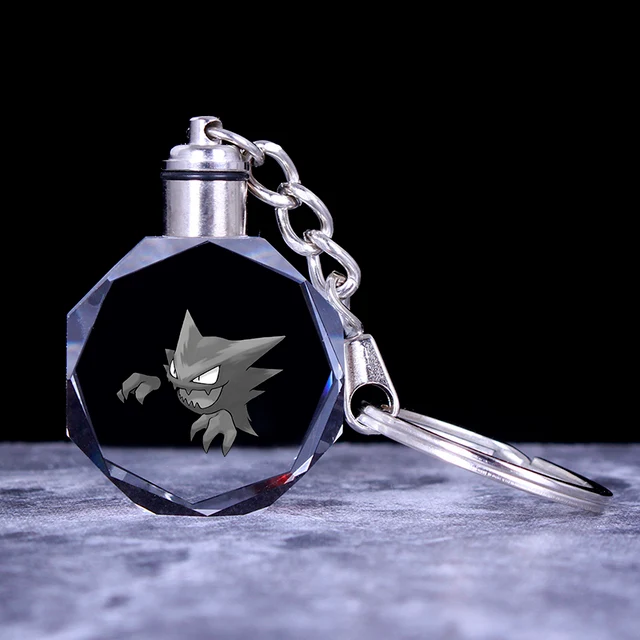 Pendentif en cristal Pokemon avec effet 3D - nombreux motifs