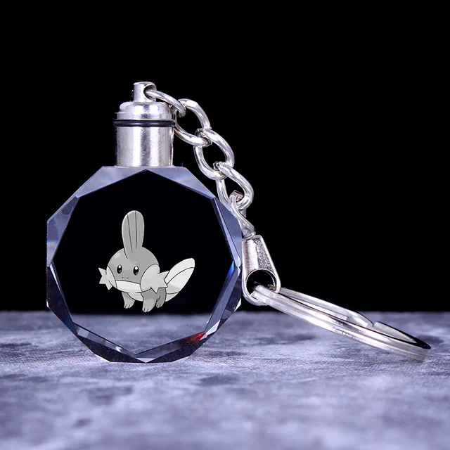 Pendentif en cristal Pokemon avec effet 3D - nombreux motifs