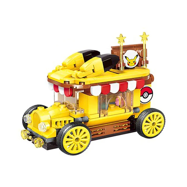 Mini voitures Pokémon Pikachu en 2 versions à construire soi-même
