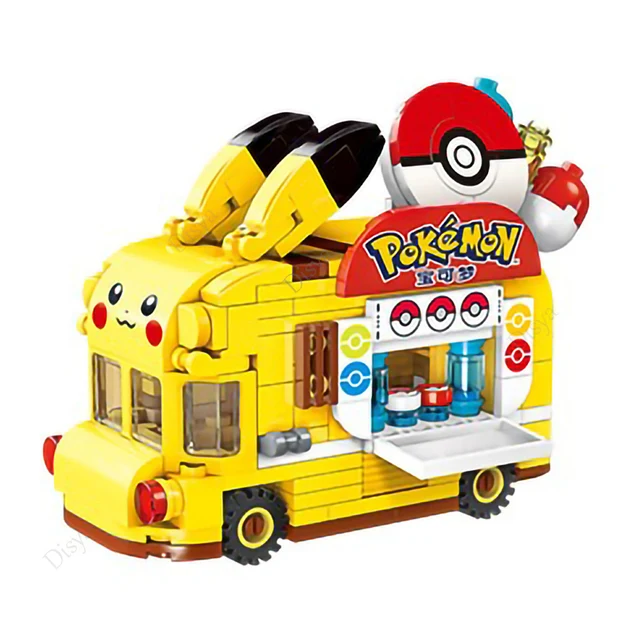 Mini voitures Pokémon Pikachu en 2 versions à construire soi-même