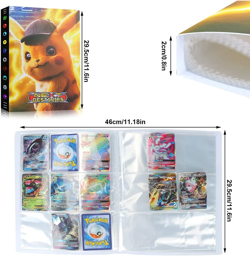 Pochette pour 432 ou 540 cartes Pokémon - nombreux motifs
