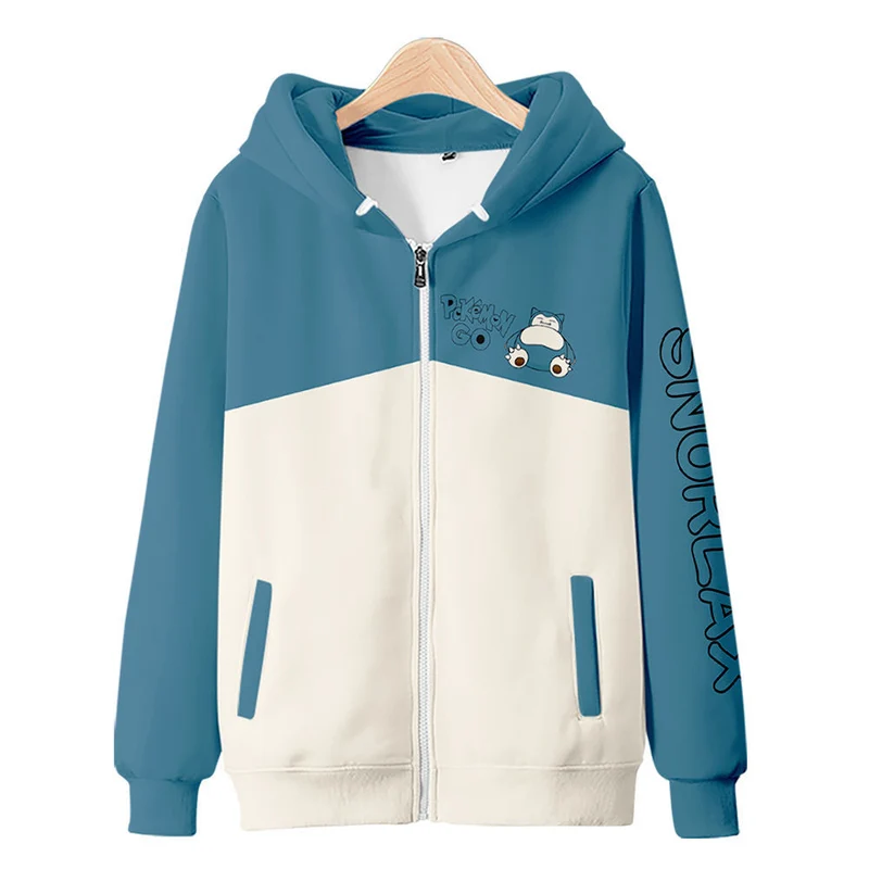 Pokemon Snorlax Relaxo Sweat à capuche à manches longues pour homme