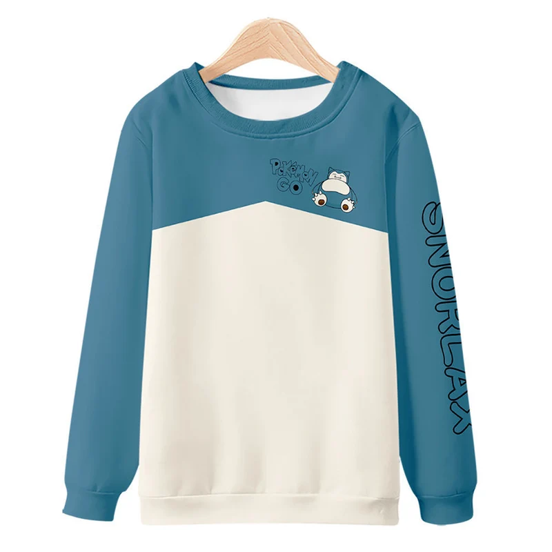 Pokemon Snorlax Relaxo Sweat à capuche à manches longues pour homme