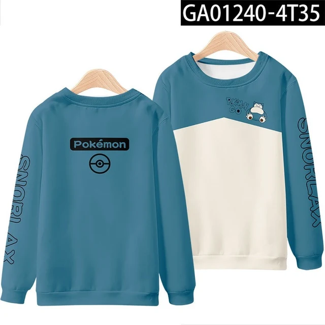Pokemon Snorlax Relaxo Sweat à capuche à manches longues pour homme