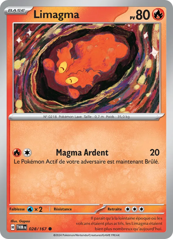 Limagma 28/167 — EV06 – Mascarade Crépusculaire — Carte Pokémon française