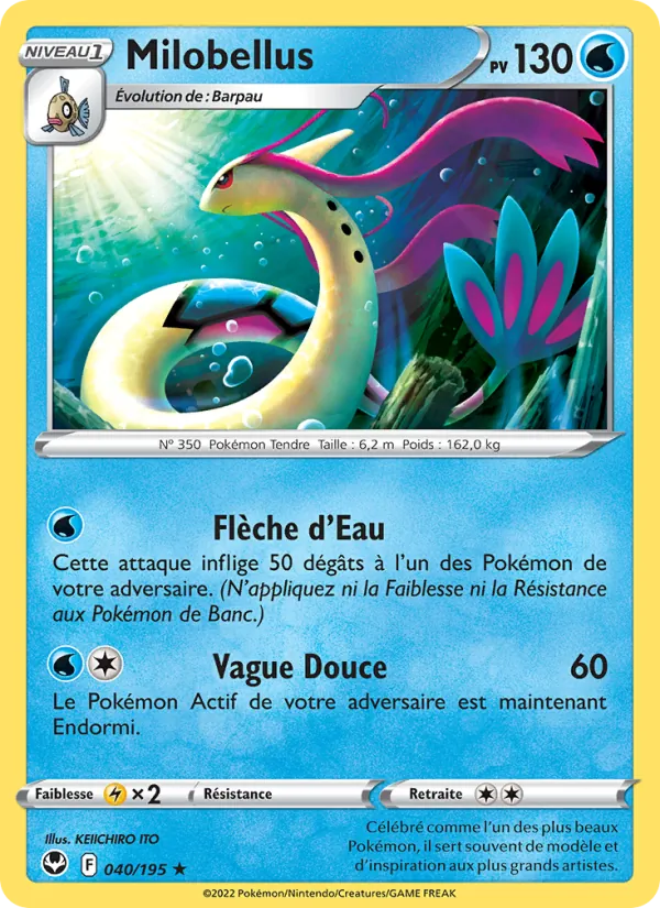 Milobellus 40/195 — EB12 – Tempête Argentée — Carte Pokémon française