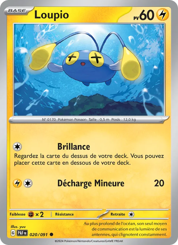 Loupio 20/91 — EV04.5 – Destinées de Paldea — Carte Pokémon française