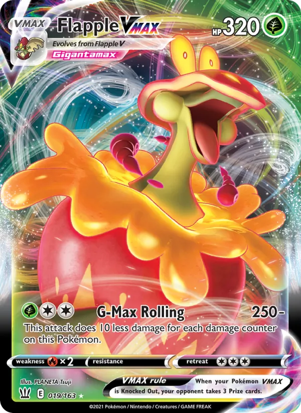 Pomdrapi VMAX 19/163 — SWSH5 – Battle Styles — Carte Pokémon anglaise