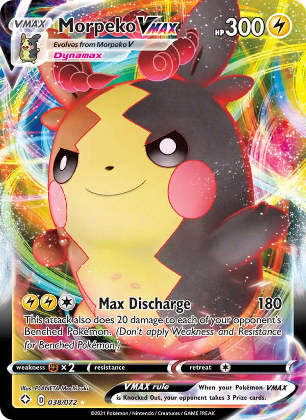 Morpeko VMAX 38/72 — SWSH4.5 – Shining Fates — Carte Pokémon anglaise