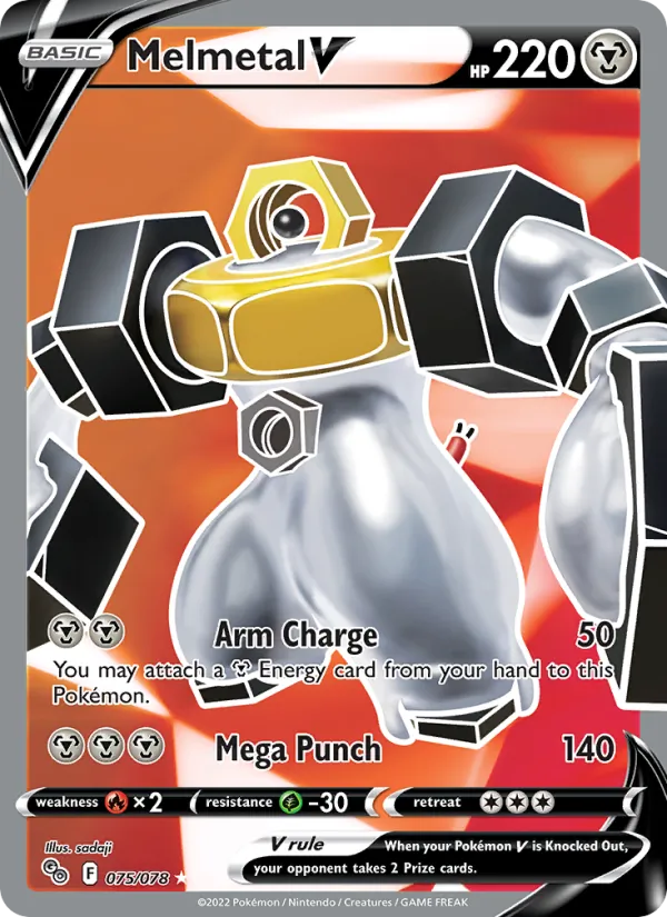 Melmetal V 75/78 — SWSH10.5 – Pokémon GO — Carte Pokémon anglaise