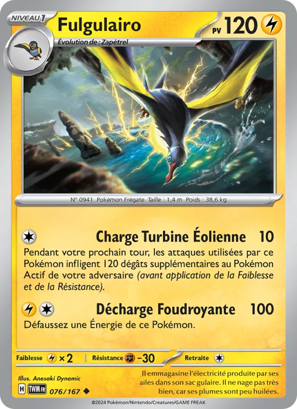 Fulgulairo 76/167 — EV06 – Mascarade Crépusculaire — Carte Pokémon française