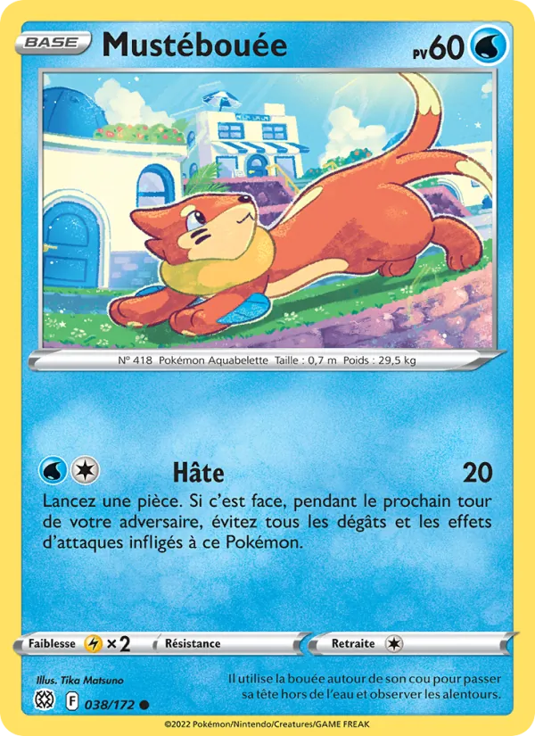 Mustébouée 38/172 — EB09 - Stars Etincelantes — Carte Pokémon française
