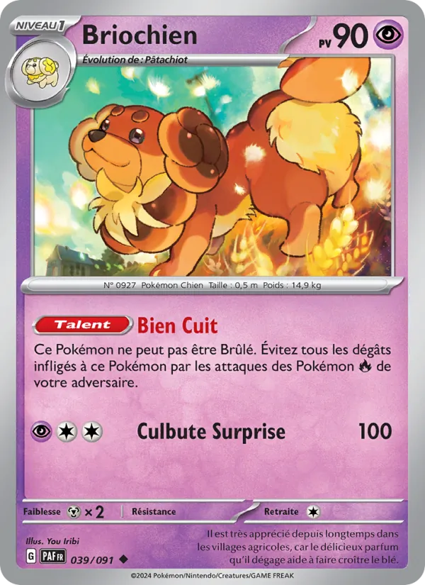 Briochien 39/91 — EV04.5 – Destinées de Paldea — Carte Pokémon française