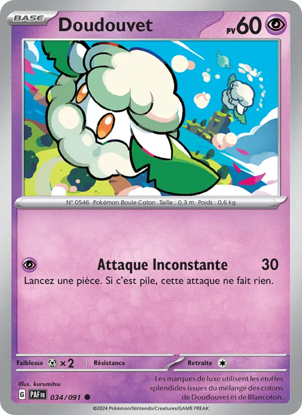 Doudouvet 34/91 — EV04.5 – Destinées de Paldea — Carte Pokémon française